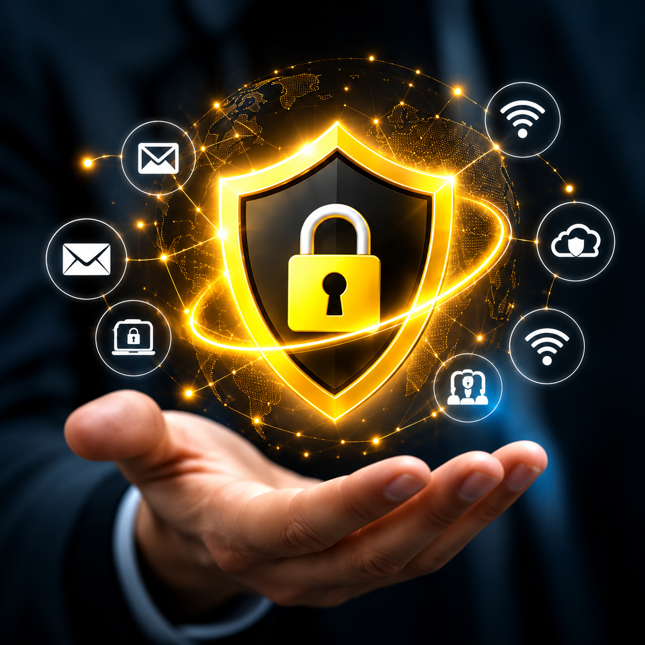Safe Wall Pro Holographic Cybersecurity Shield