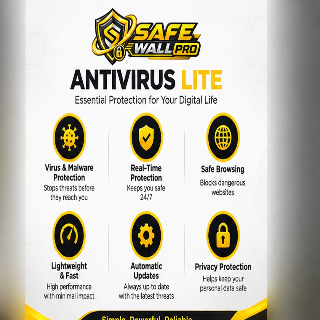 Safe Wall Pro Antivirus Lite (1 Device / 1 Year) - Image 2