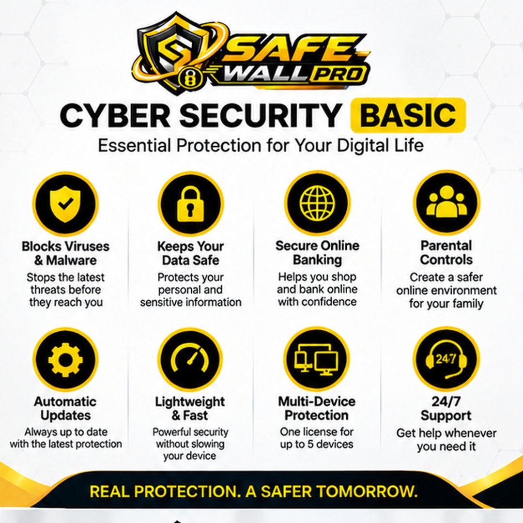 Safe Wall Pro Cyber Security Basic (5 Devices / 1 Years) - Image 2